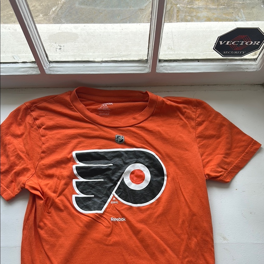 Reebok Kids Orange Flyers Logo Tee